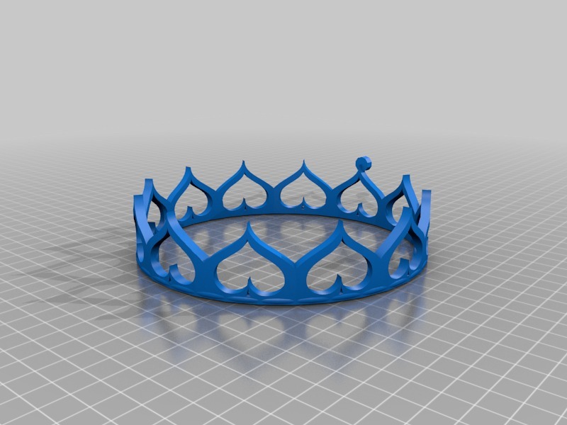 心形头冠3D打印模型