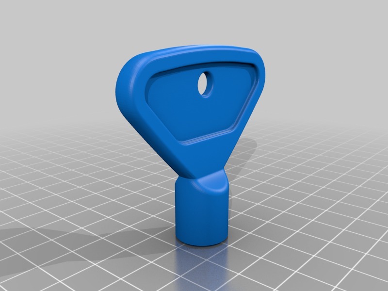 室外水龙头的钥匙3D打印模型
