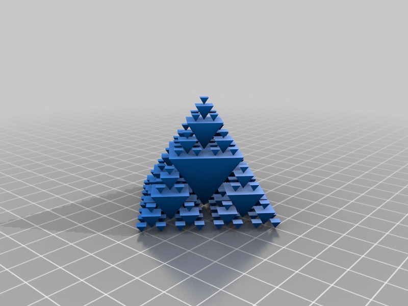 谢尔宾斯基金字塔3D打印模型