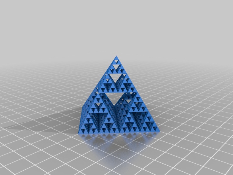 谢尔宾斯基金字塔3D打印模型