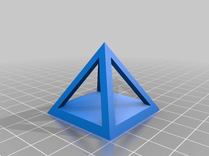 空心金字塔3D打印模型