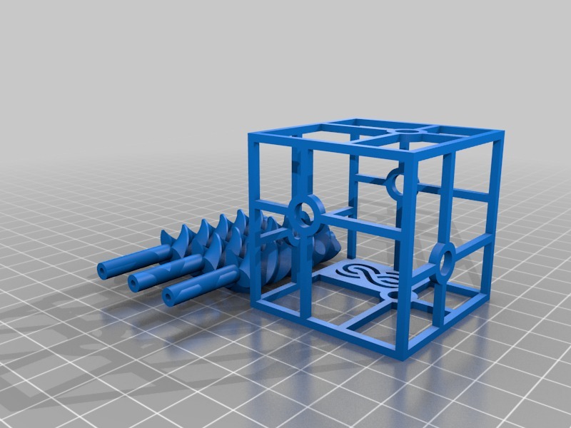 三重螺旋模型3D打印模型