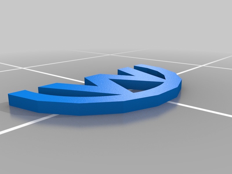 字母象征3D打印模型