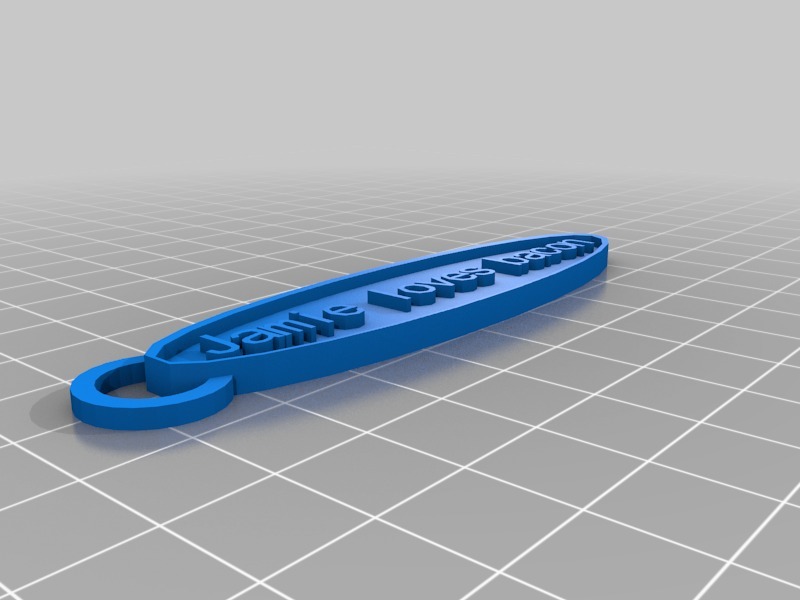 钥匙扣3D打印模型
