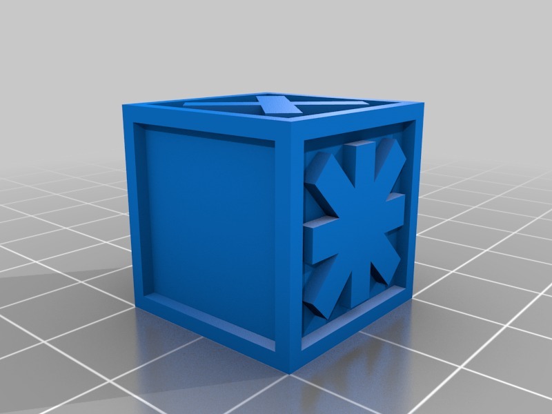 角色游戏中的损伤立方体3D打印模型