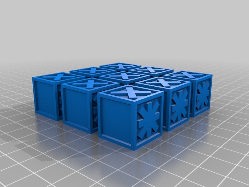 角色游戏中的损伤立方体3D打印模型