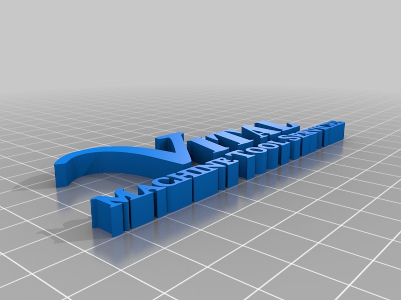 重要机床标志3D打印模型