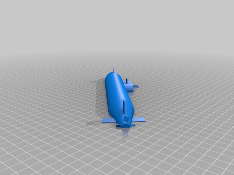 潜艇3D打印模型