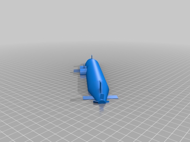 潜艇3D打印模型