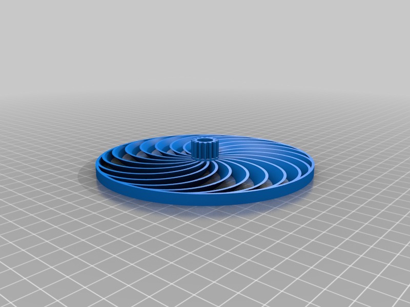 迷你风感应3D打印模型
