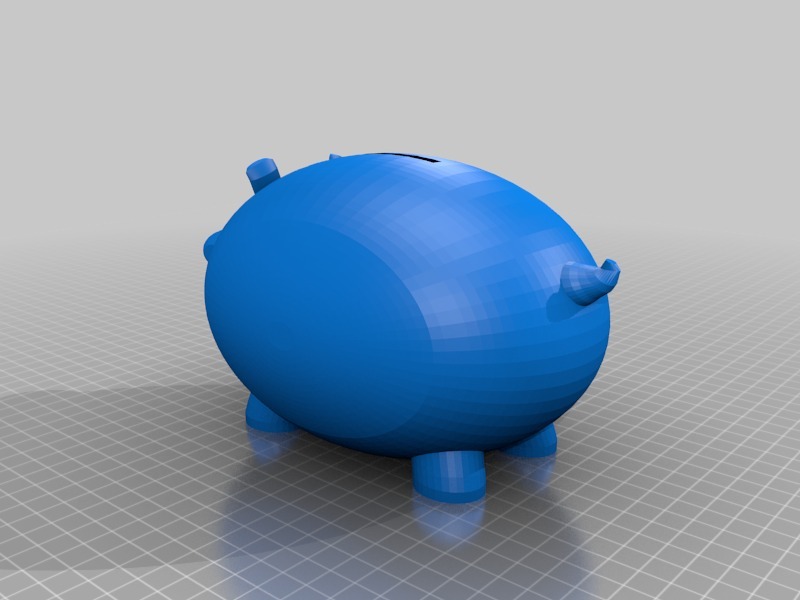 猪仔储钱罐3D打印模型