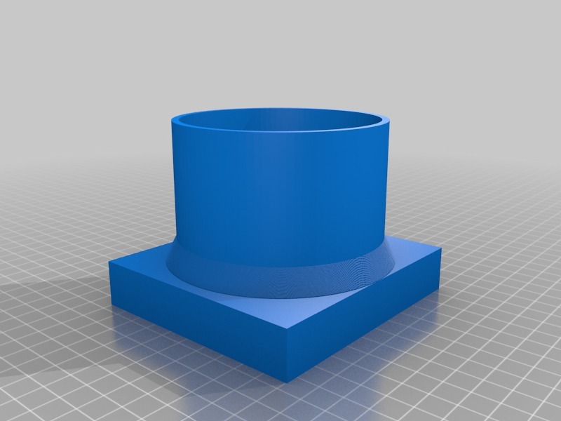 圆形管道适配器3D打印模型