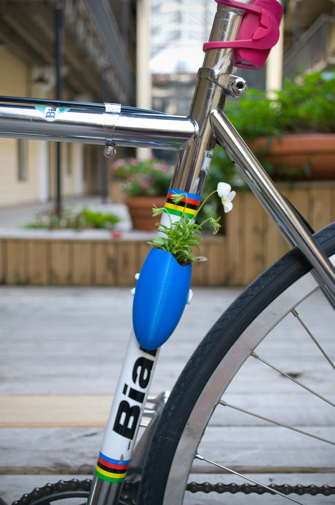 自行车植物3D打印模型