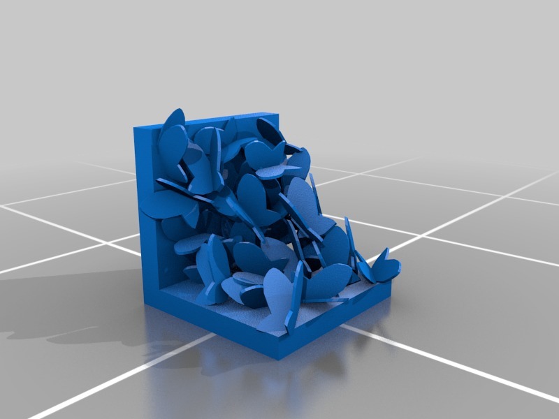 蝴蝶造型书挡3D打印模型
