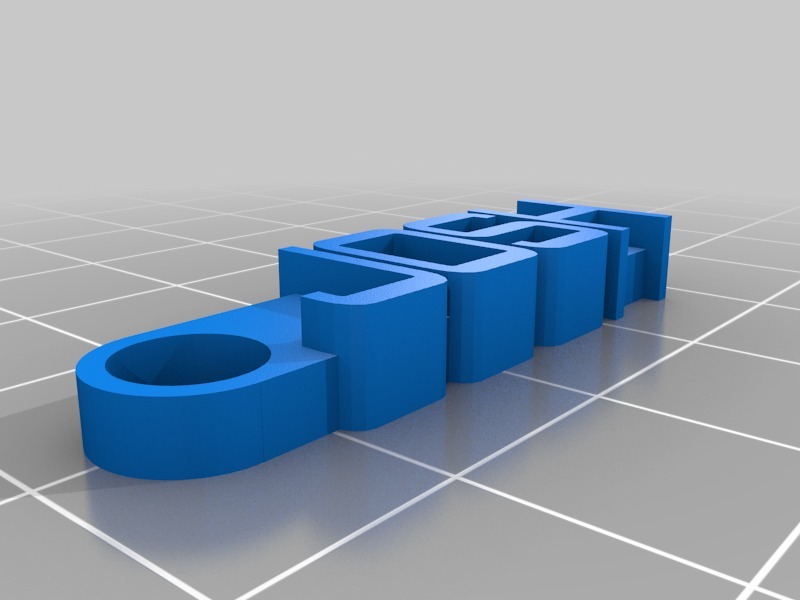钥匙串3D打印模型