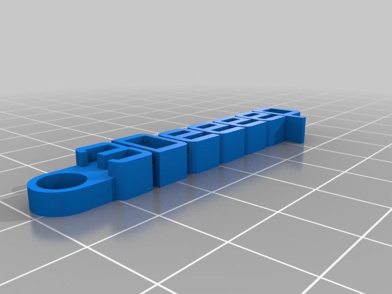 钥匙扣 3Deeeep3D打印模型