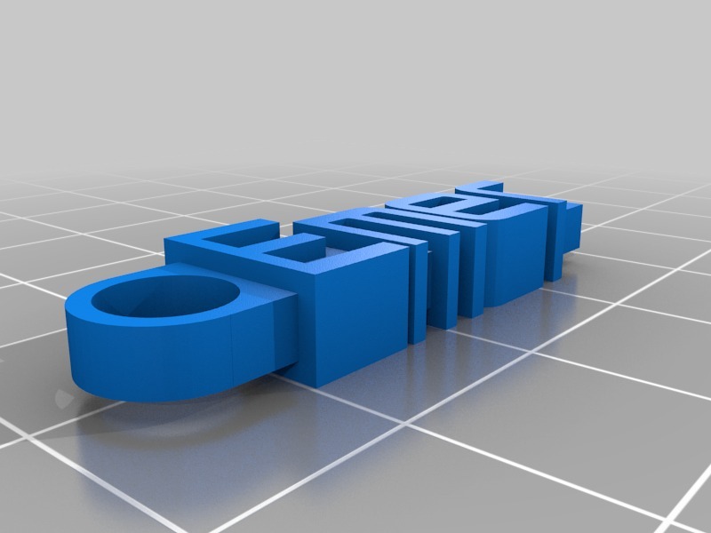 钥匙扣Emer3D打印模型