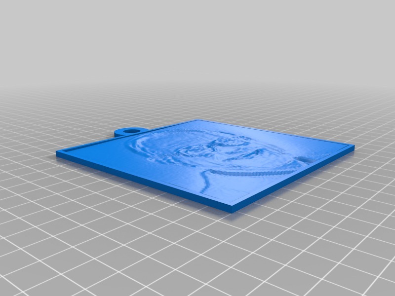 透光浮雕板 人像3D打印模型