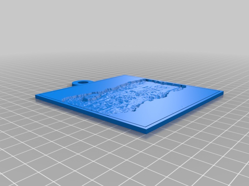 透光浮雕板3D打印模型