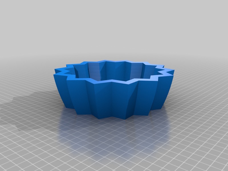 褶皱造型浅口碗3D打印模型