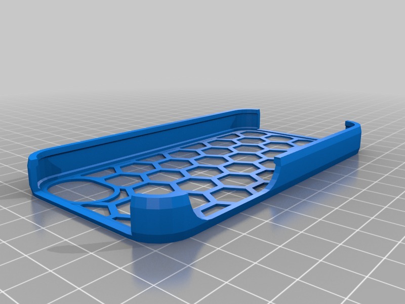 蜂窝图案ipone手机壳3D打印模型