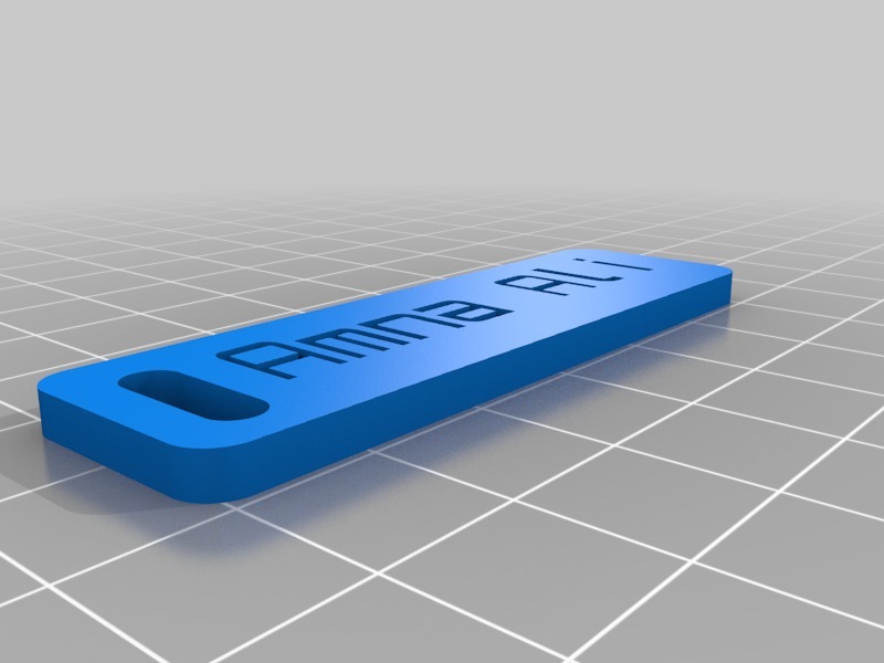 行李标签3D打印模型