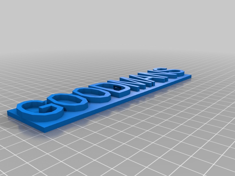 名牌3D打印模型