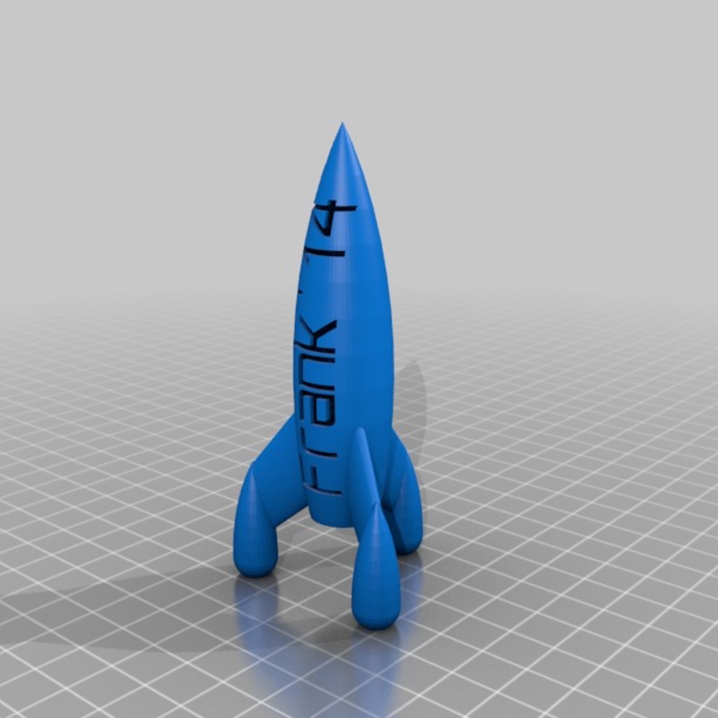 小火箭3D打印模型