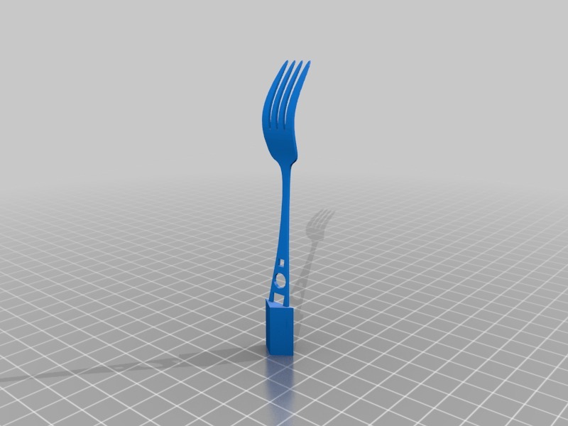 叉子3D打印模型