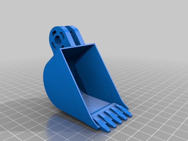 小型挖掘机3D打印模型