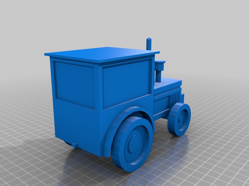 拖拉机3D打印模型