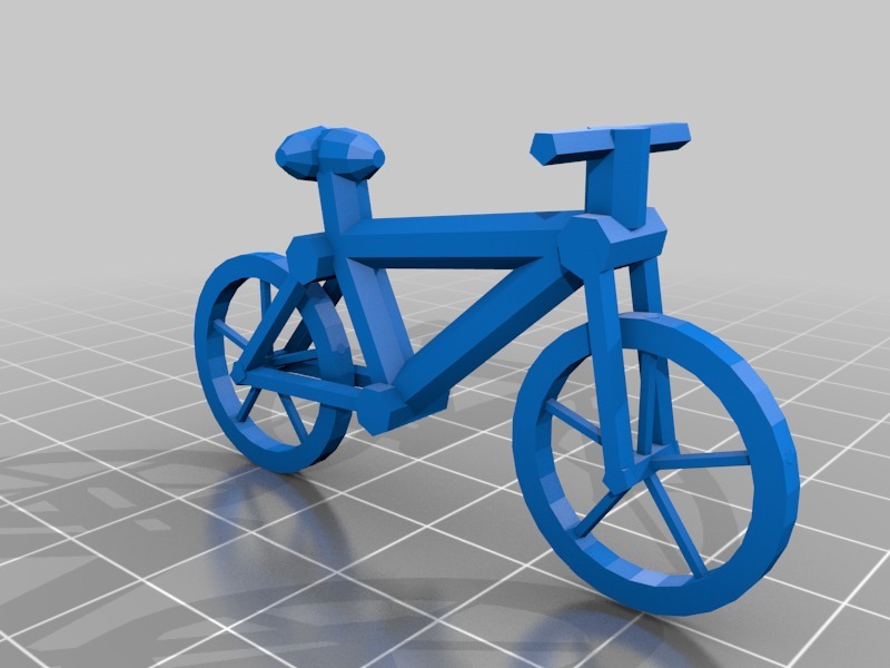 自行车3D打印模型