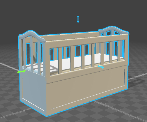婴儿床3D打印模型
