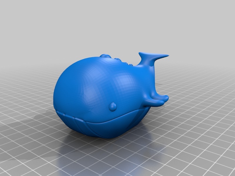 鲸鱼3D打印模型