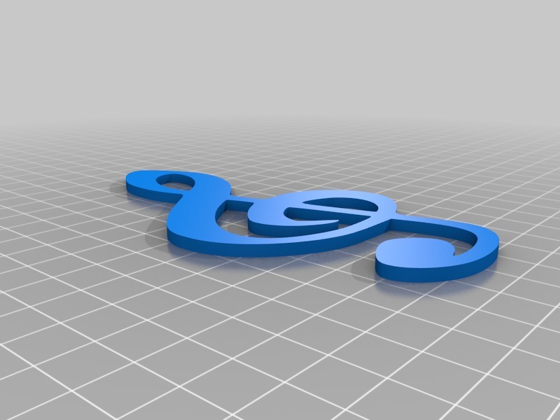 音符标签3D打印模型