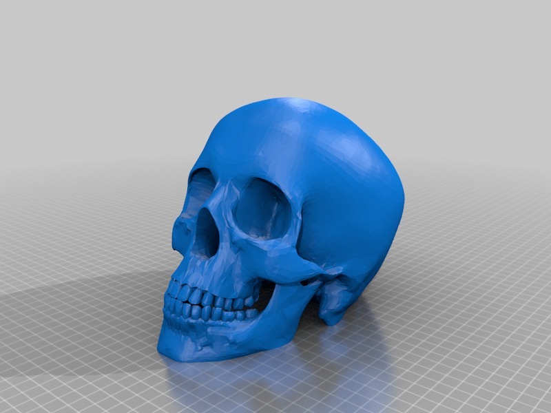 骷髅头3D打印模型