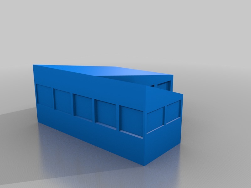 现代房屋3D打印模型