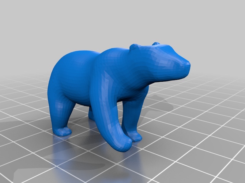 北极熊3D打印模型