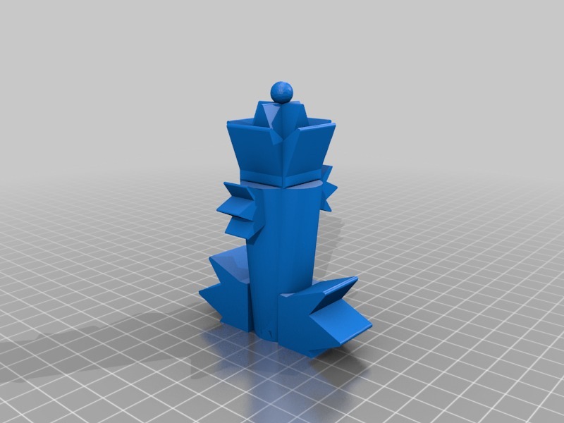 皇后棋子3D打印模型