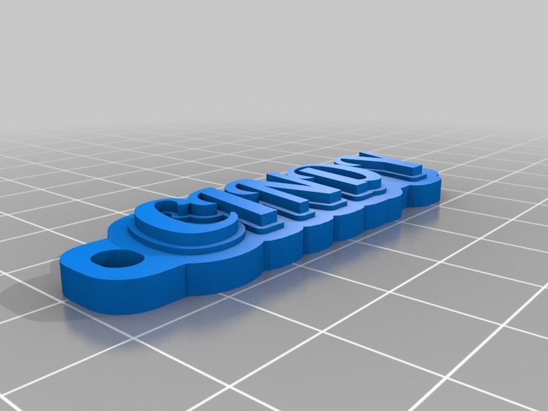 辛蒂钥匙扣3D打印模型