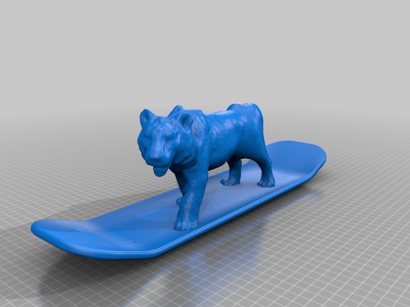 虎板3D打印模型