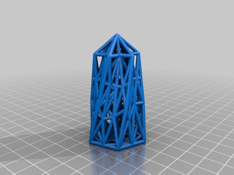 六棱锥模型3D打印模型
