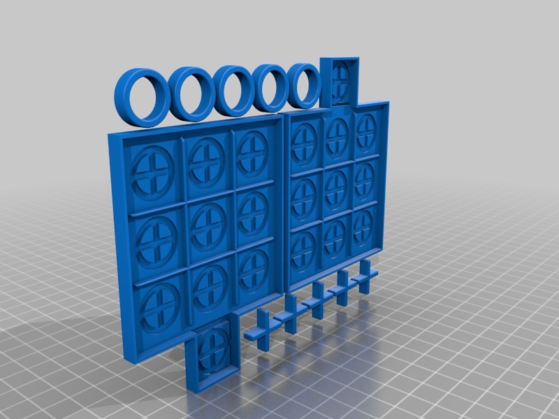 井字棋棋盘3D打印模型
