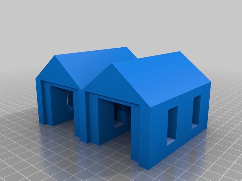 车库模型3D打印模型