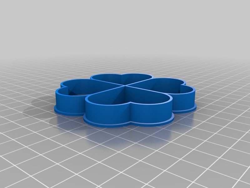 四叶草造型饼干模具3D打印模型