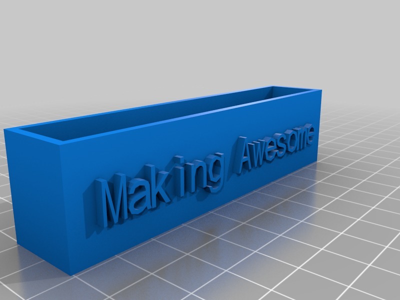 商务卡片收纳盒3D打印模型