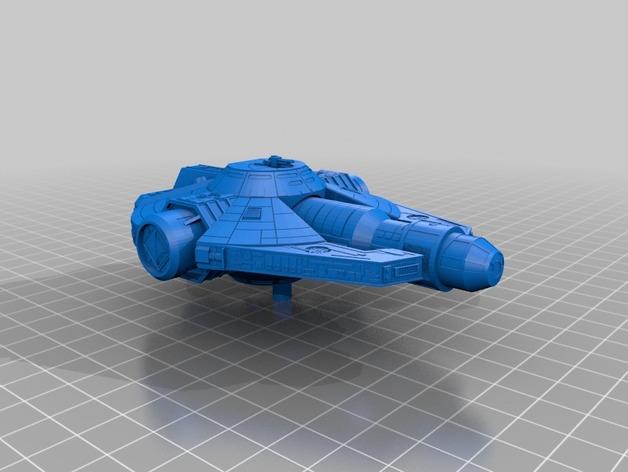 星球大战YT-2000号飞船3D打印模型
