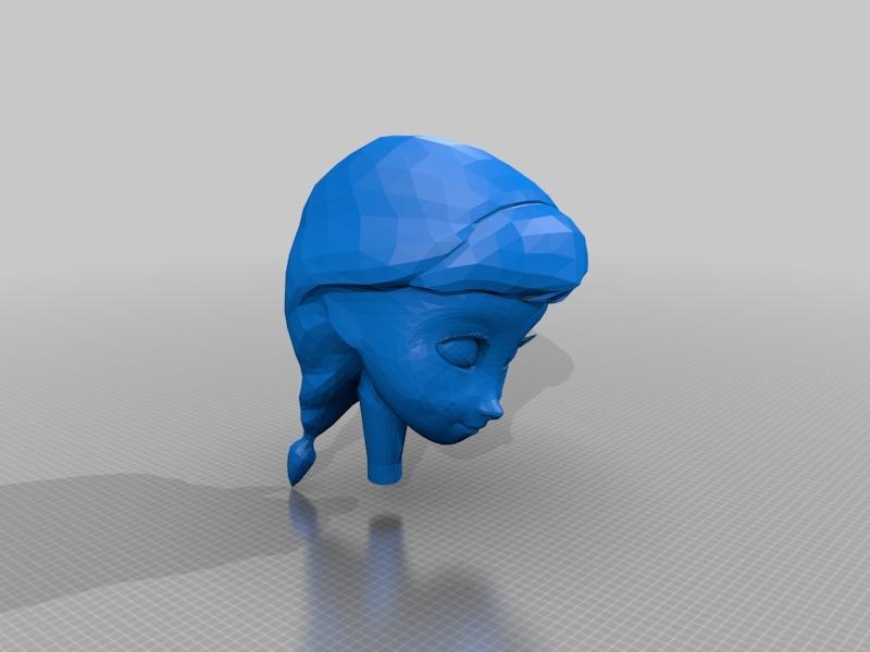 冰雪奇缘-安娜公主3D打印模型