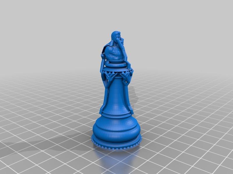 国际象棋-超人版国王3D打印模型