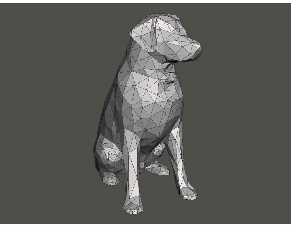 拉布拉多犬3D打印模型
